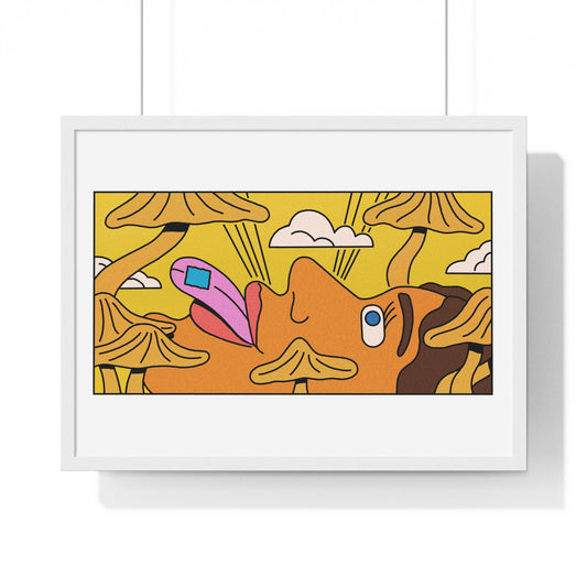 Psychedelic Cartoon Art, Framed Print