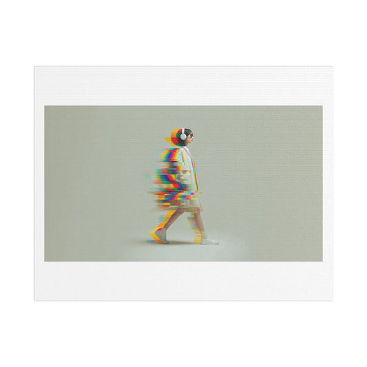 There's a Difference Between Knowing the Path and Walking the Path 'Designed by AI' Art Print on Canvas