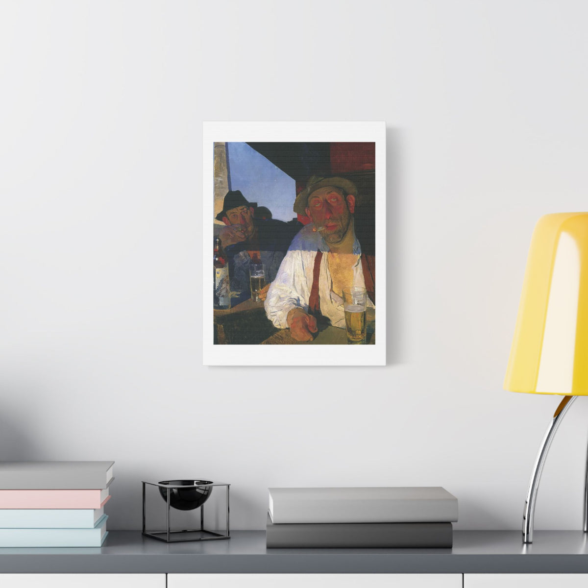 Café Art II, Print on Satin Canvas, Stretched