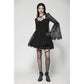Dark in Love Greta Dark Mystique Gothic Lace-Up Mesh Dress
