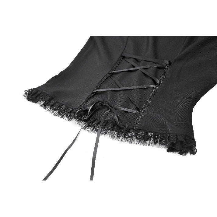 Dark in Love Courtly Cross Gem Pendant Gothic Blouse