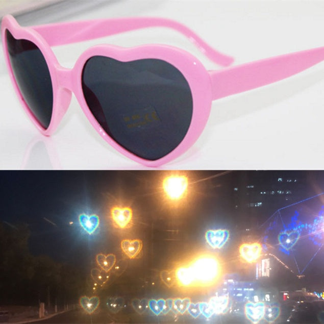 Night Lights 'Love' Special Effects Sunglasses