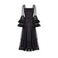 Dark in Love Lilith Bell-Sleeve Gothic Maxi Dress