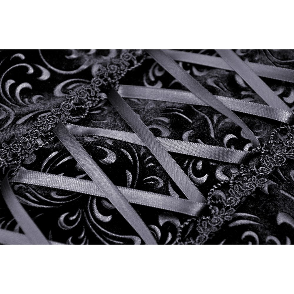 Dark In Love Zira Velvet Fishtail Midi Skirt