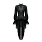 Dark in Love Felicity Gothic Lacy Zip-Up Tailcoat Shirt