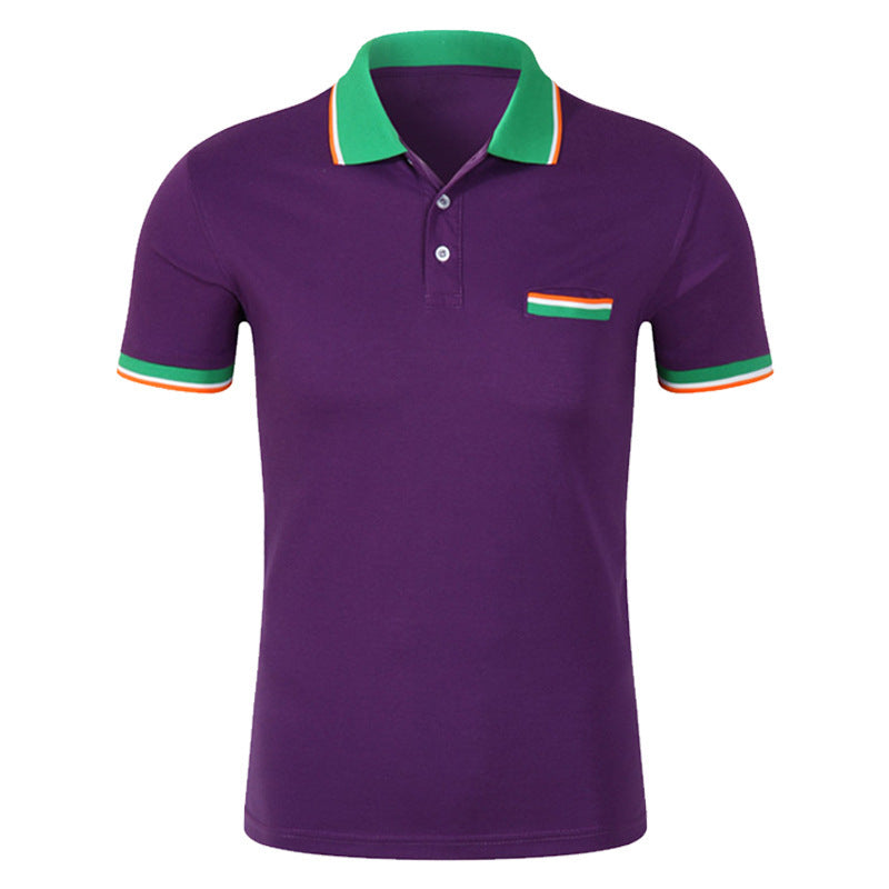 Unisex Fashion Lapel Polo Shirt, Candy Colours