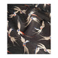 Stylised Bird Print Organic Cotton Silk Scarf
