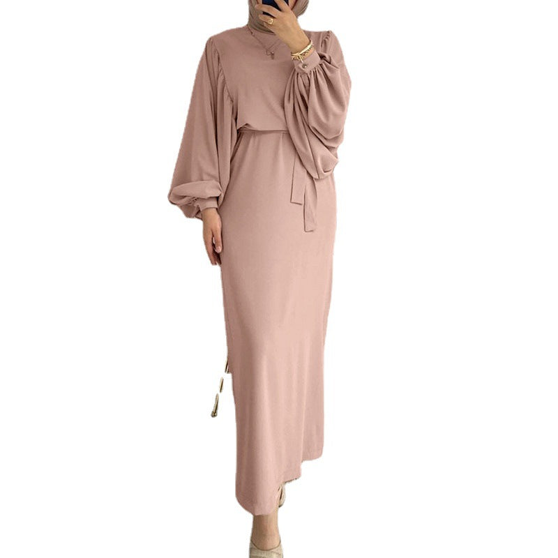 Fashion Muslimwear, Puffed Sleeve Long Dress, Abaya