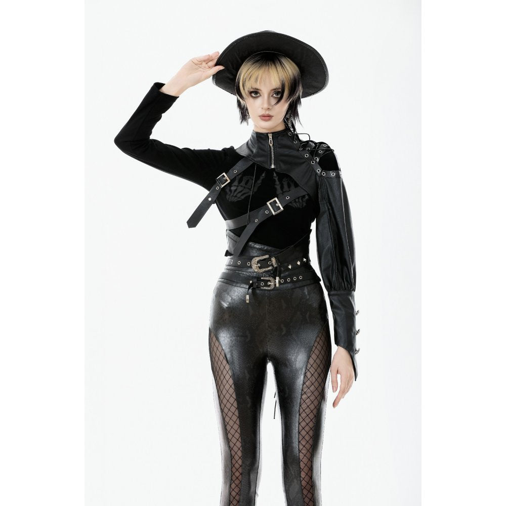 Dark in Love Zora Single-Sleeve Harness Shrug