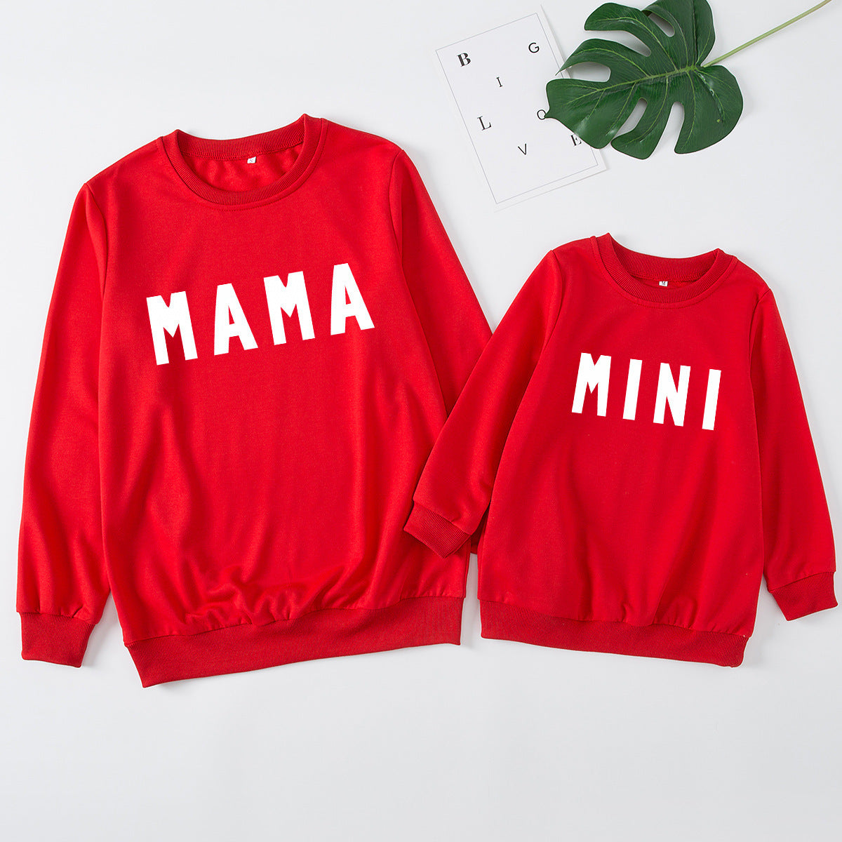 Parent-Child Hoodie Set, Mama and Mini Printed Sweatshirts