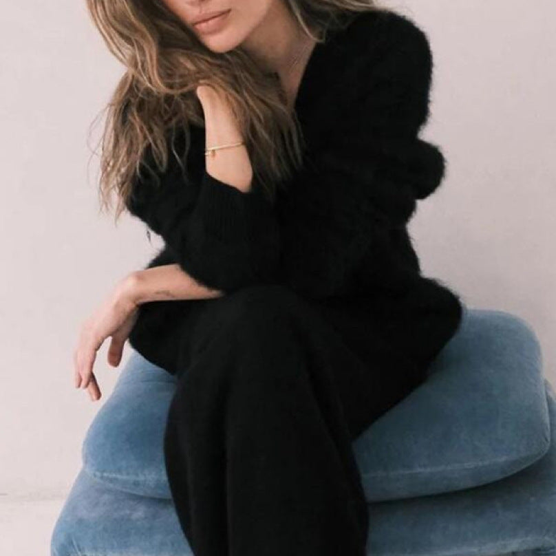 Vireous Loose Button Cardigan, Women's Fashion Soft Knit Sweater