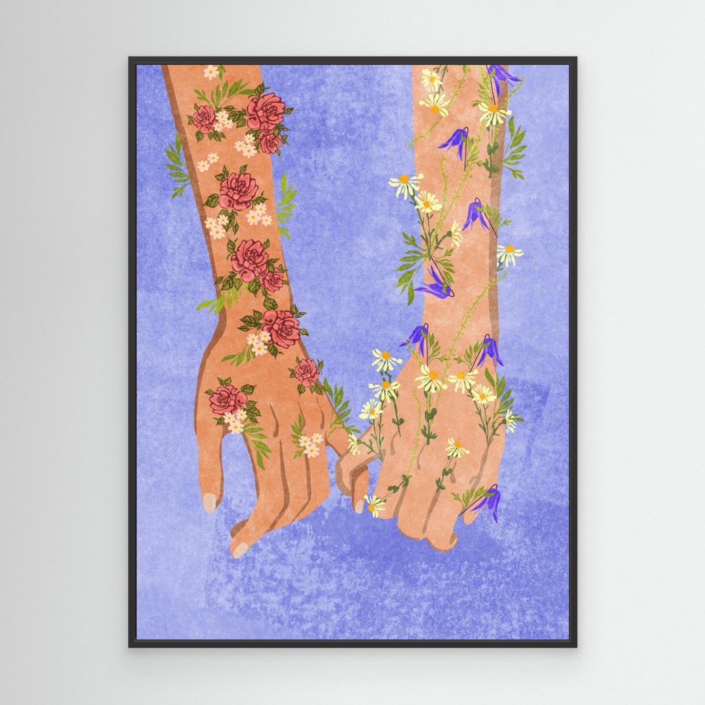 Holding Hands by Raissa Oltmanns, Canvas Art Print