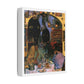 The Walls Have Eyes, Art Print on Satin Canvas, Stretched