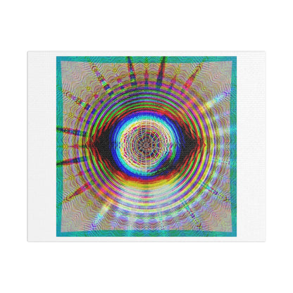 Find Your Frequency, Psychedelic Art 'Designed by AI', Print on Canvas