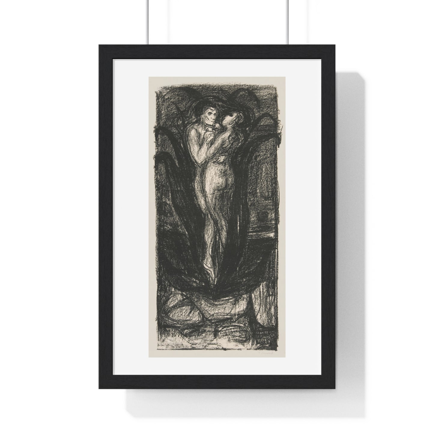 The Flower of Love 'Die Blume der Liebe' (1896) by Edvard Munch, from the Original, Framed Art Print