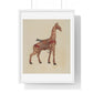 Carousel Giraffe (circa 1939) Illustration by Henry Tomaszewski, from the Original, Framed Print