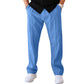 Vireous Men's Trousers, Sports Casual Loose Straight Pants, with Drawstring