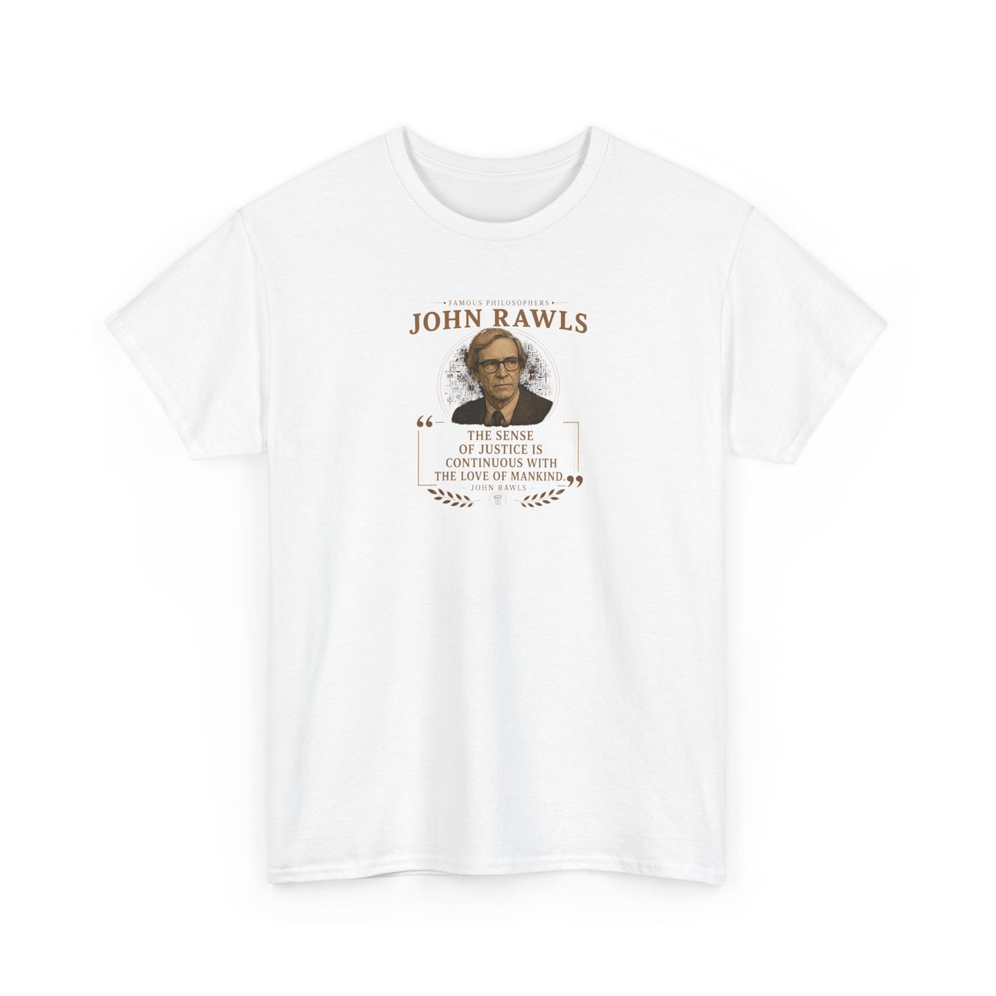 John Rawls on Justice, Philosophy Tribute T-Shirt