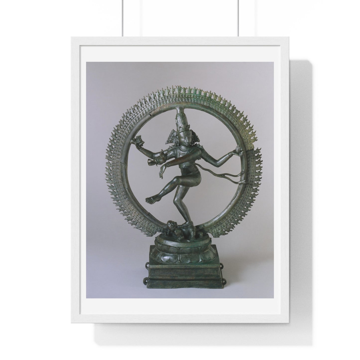 Shiva, King of Dancers, Performing the Dance of Cosmic Bliss, from the Original, Framed Art Print