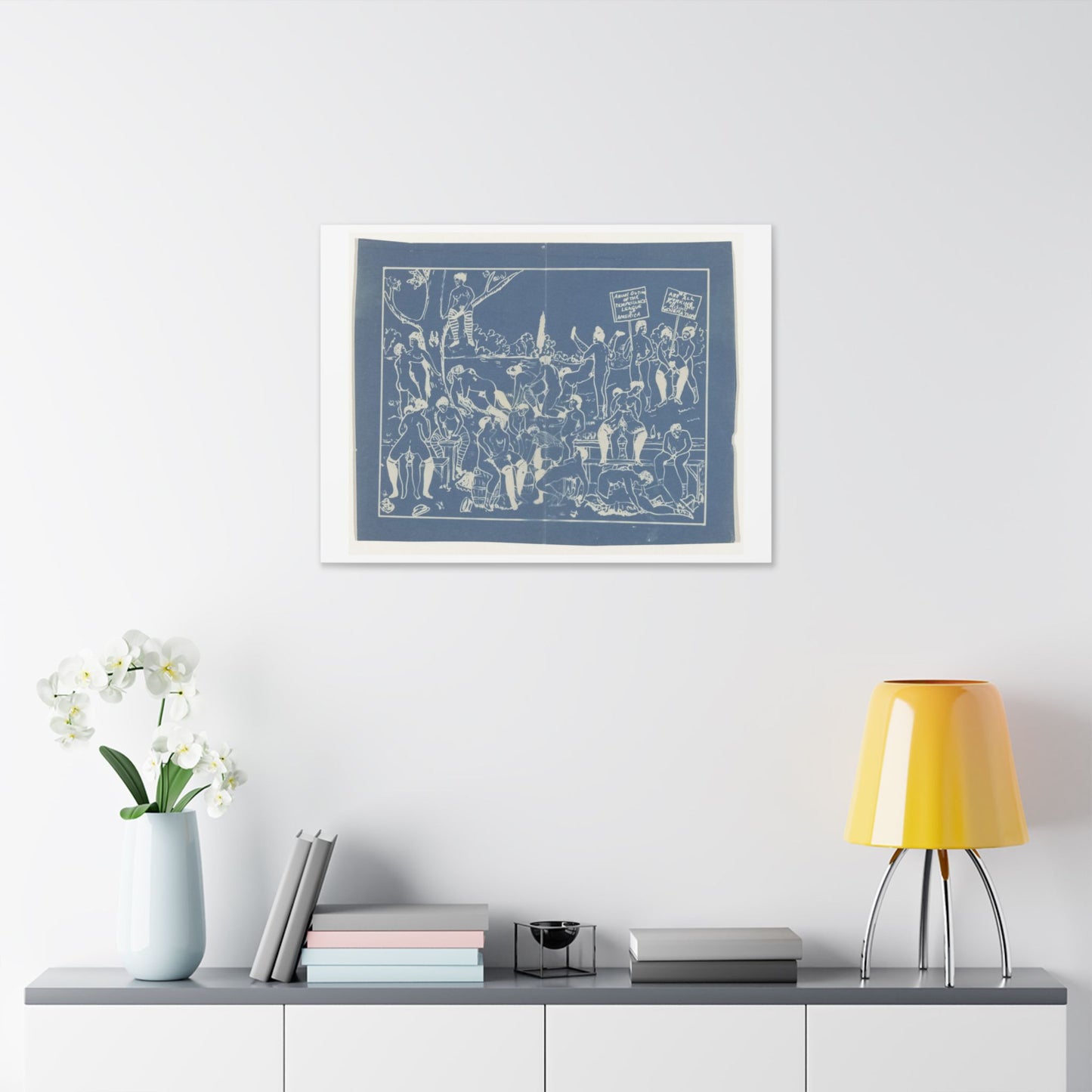 Fotoreproductie van Risqué Onderwerp, Tekening van een Orgie (circa 1900) by Anonymous, Canvas Art Print