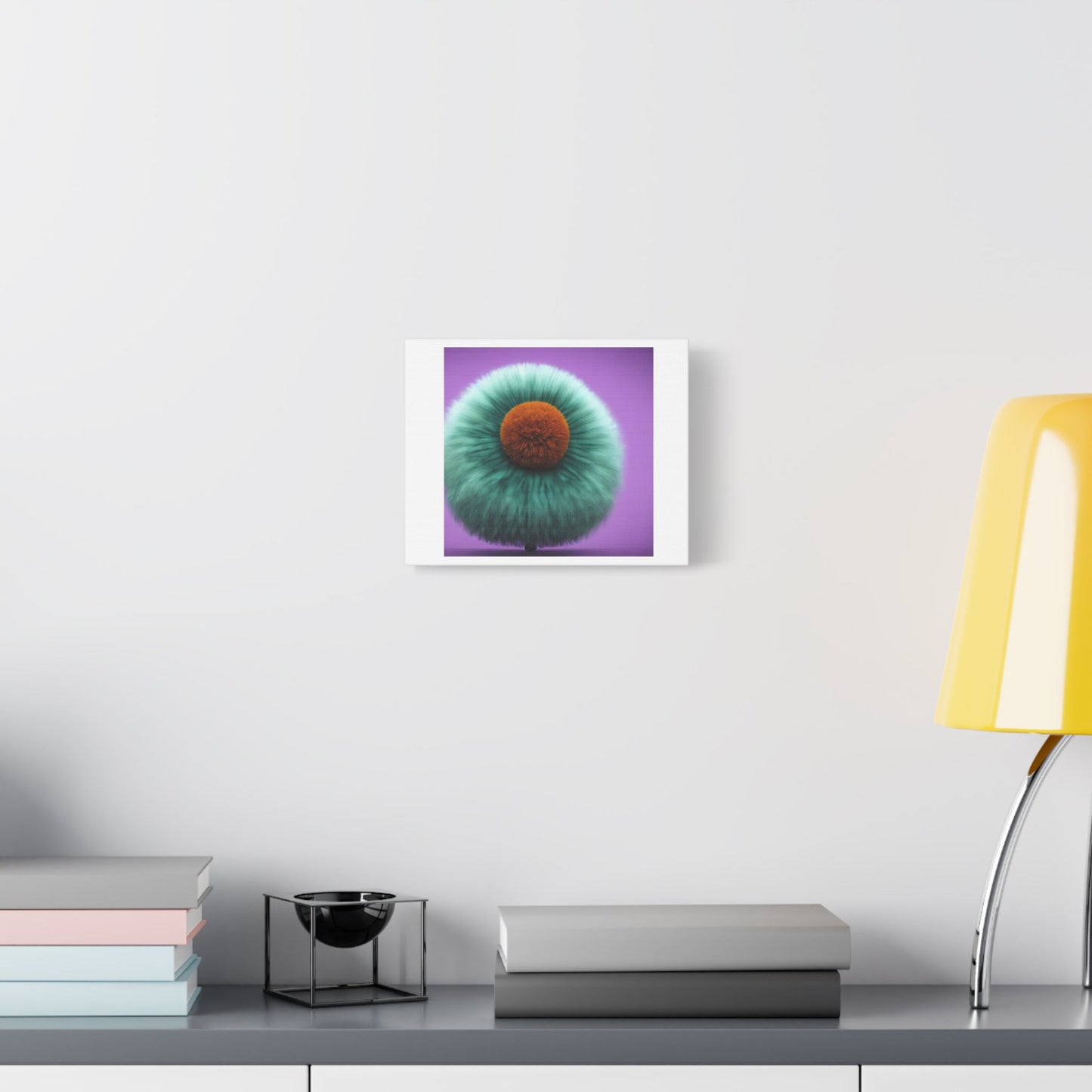 Abstract Tech House Music In A Human Eye II Digital Art 'Designed by AI' on Canvas