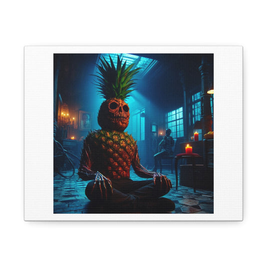 Pineapple is a Brain Food 'Designed by AI' Art Print on Canvas
