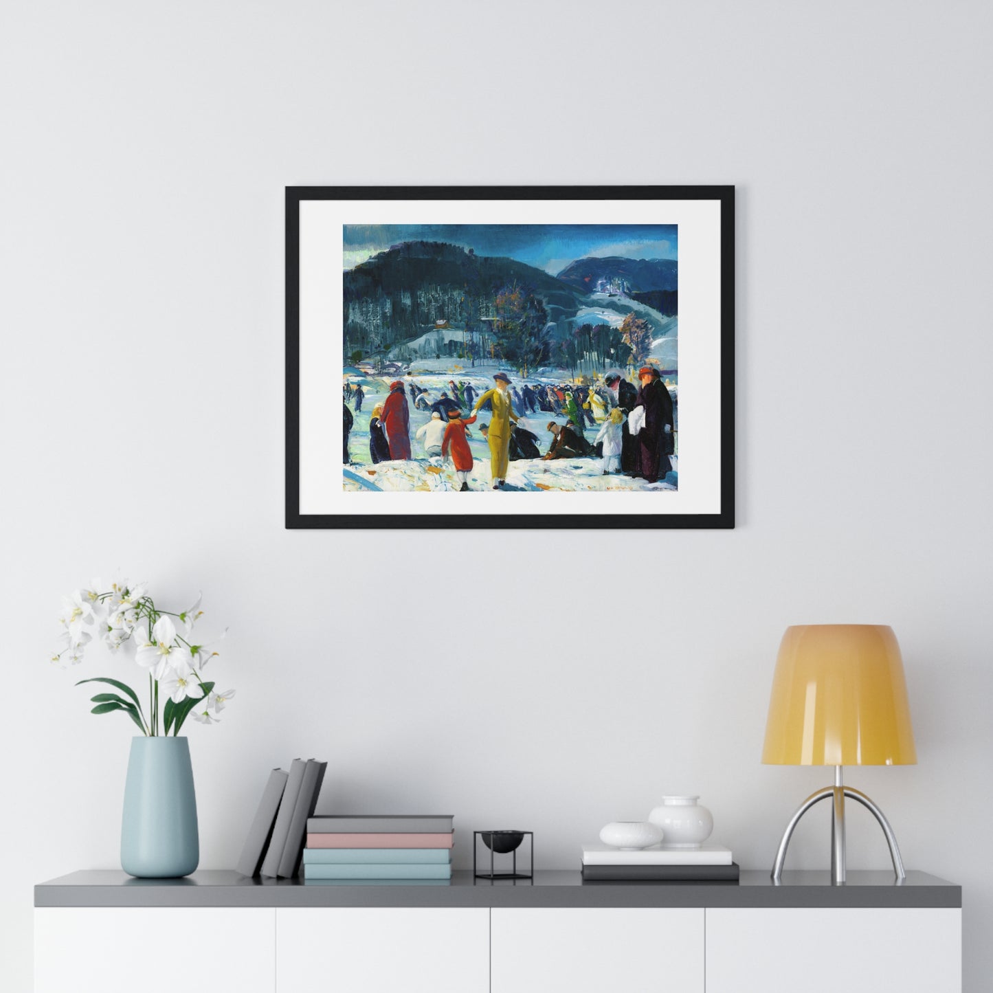 Love of Winter (1914) by George Wesley Bellows, from the Original, Framed Art Print