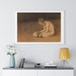 Boy with Skull (1893) by Magnus Enckell, from the Original, Framed Print