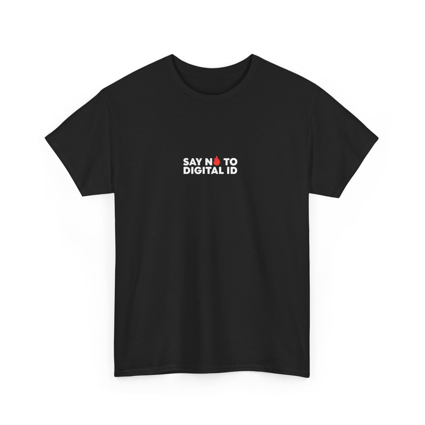 Say No To Digital ID T-Shirt in Black
