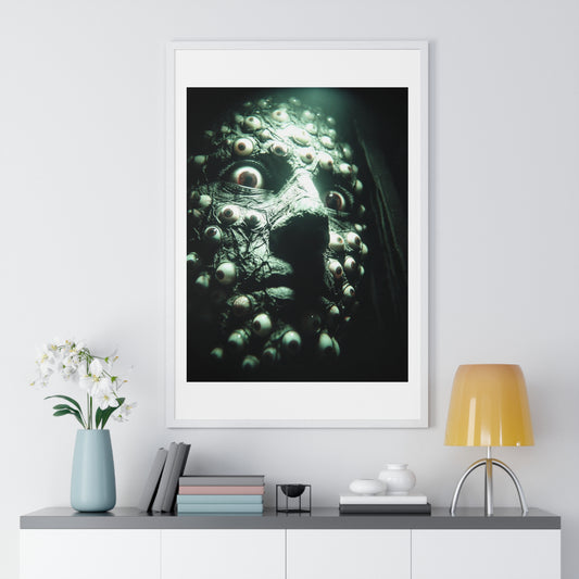Reality is in the Eye of the Beholder, Photorealistic Art 'Designed by AI' Framed Print