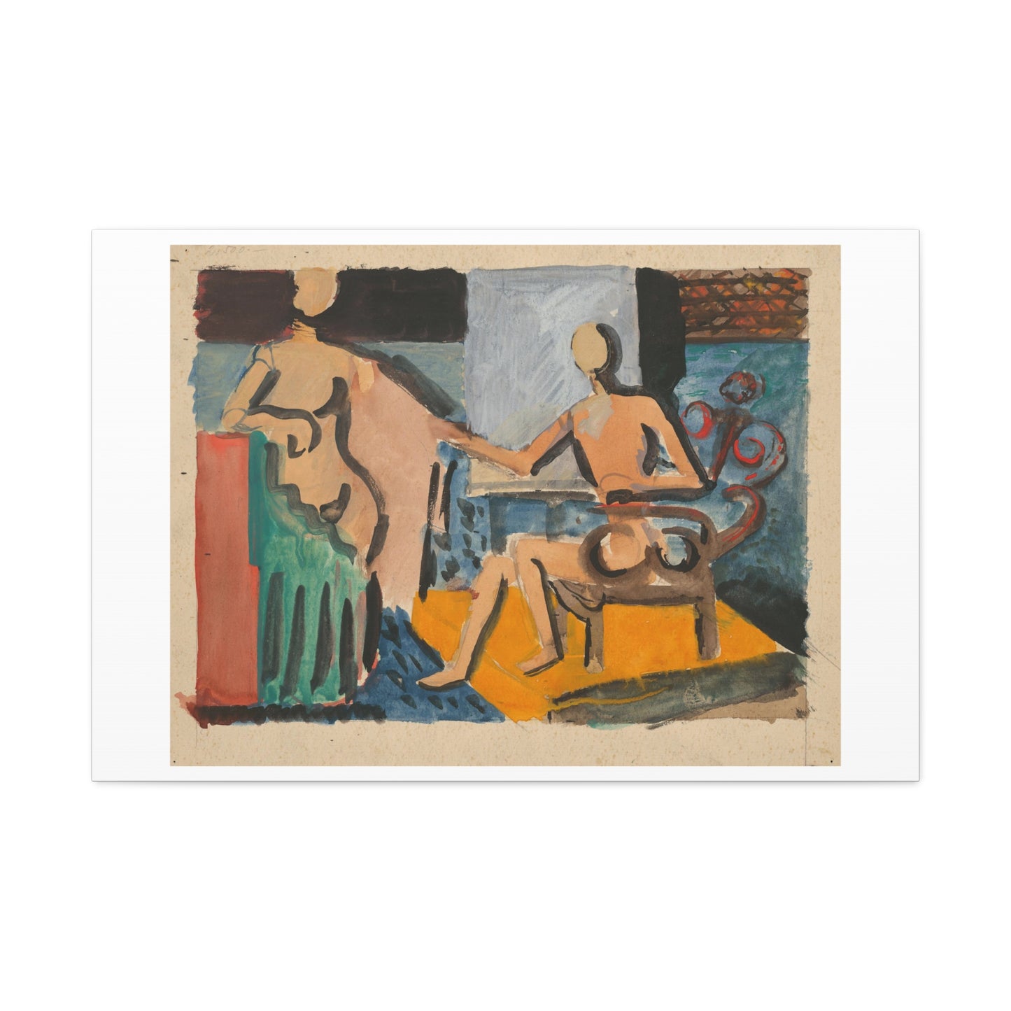 Atelier (1930-1939) by Cyprián Majerník, from the Original, Art Print on Satin Canvas