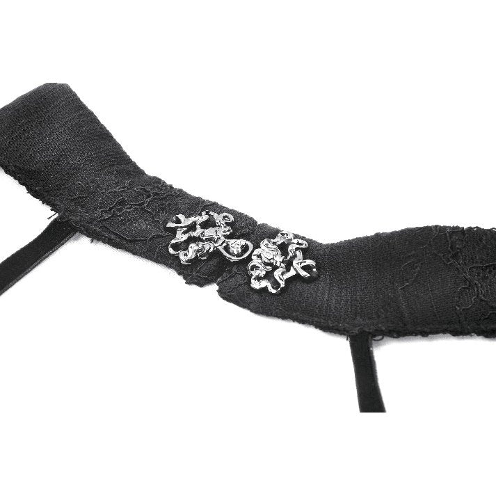 Dark in Love Ophelia Lace Corset Top in Black