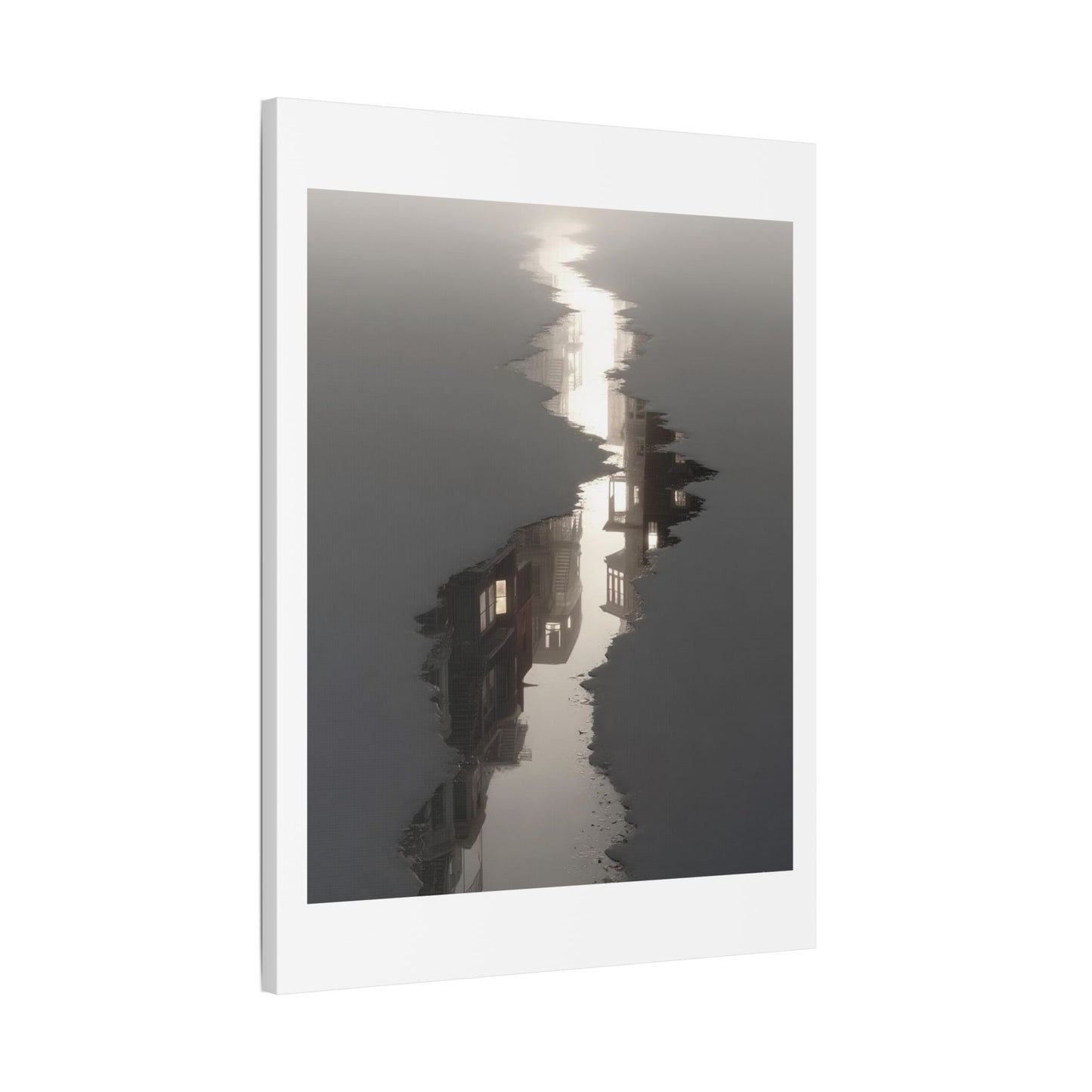 Illusion of Physical Reality 'Designed by AI' Art Print on Canvas
