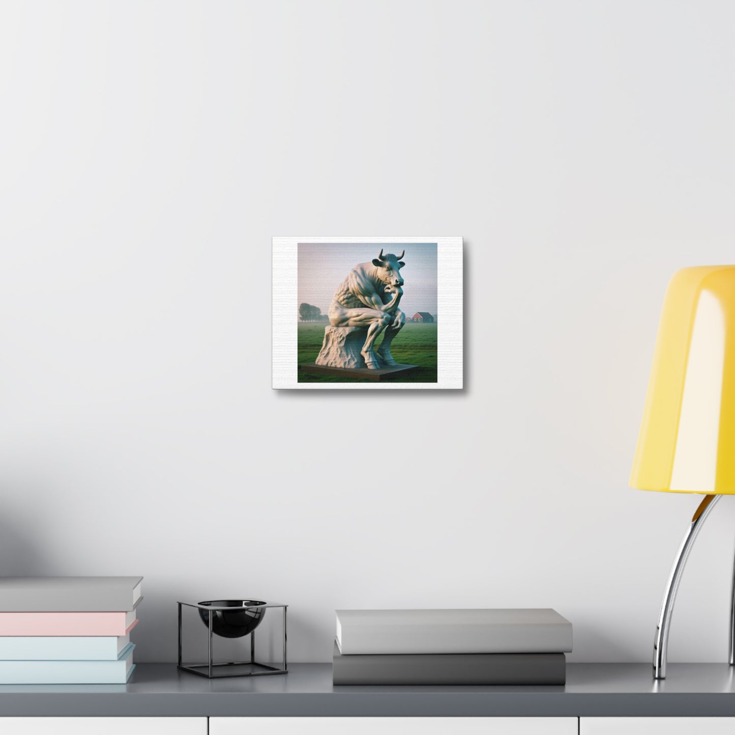 Concentrated Milk Art Print 'Designed by AI' on Canvas