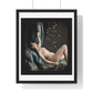 Reclining Female Nude Posed as Danae (1850s) from the Original, Framed Art Print