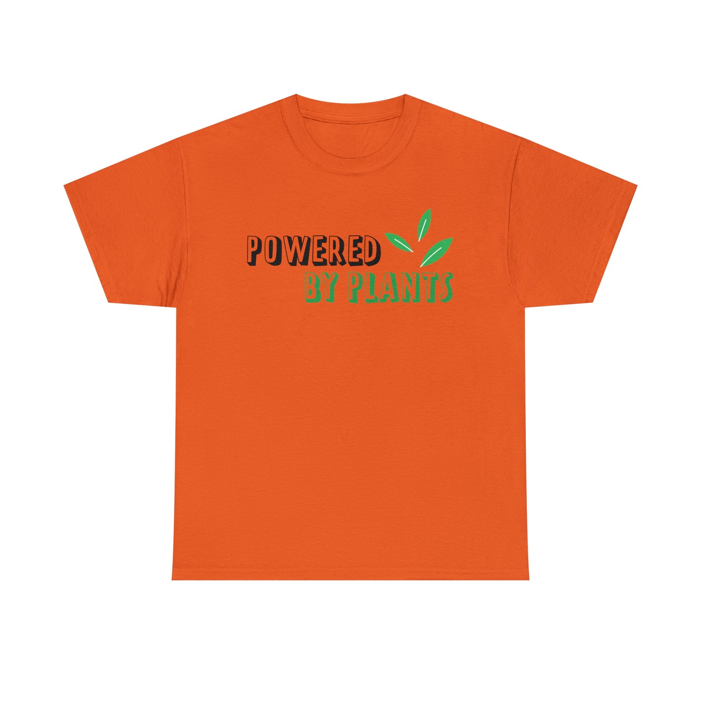 Powered By Plants Vegan T-Shirt Inspirational Unisex