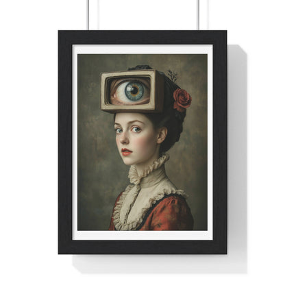 Mind's Eye, Abstract Portrait of a Regency Woman, Framed Art Print