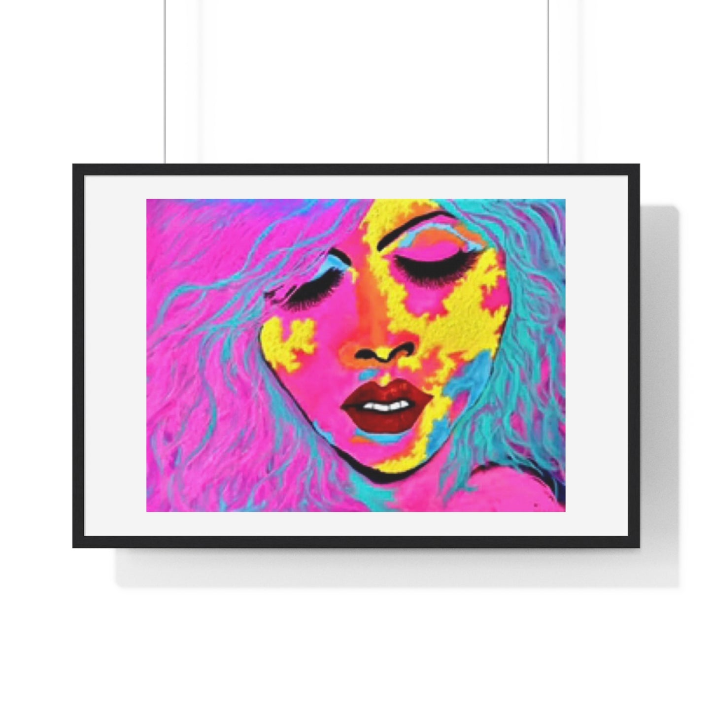 Ecstasy, Psychedelic Art 'Designed by AI' Framed Print
