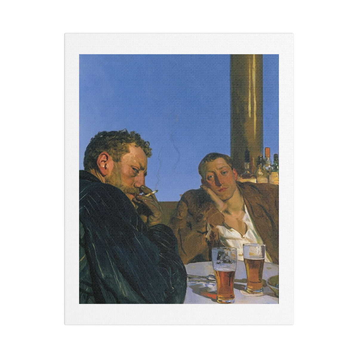 Café Art III, Print on Satin Canvas, Stretched