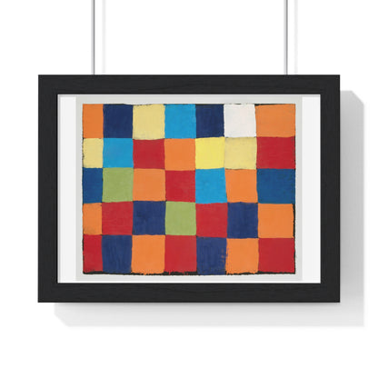 Qu 1 Color Chart (1930) by Paul Klee, from the Original, Framed Art Print