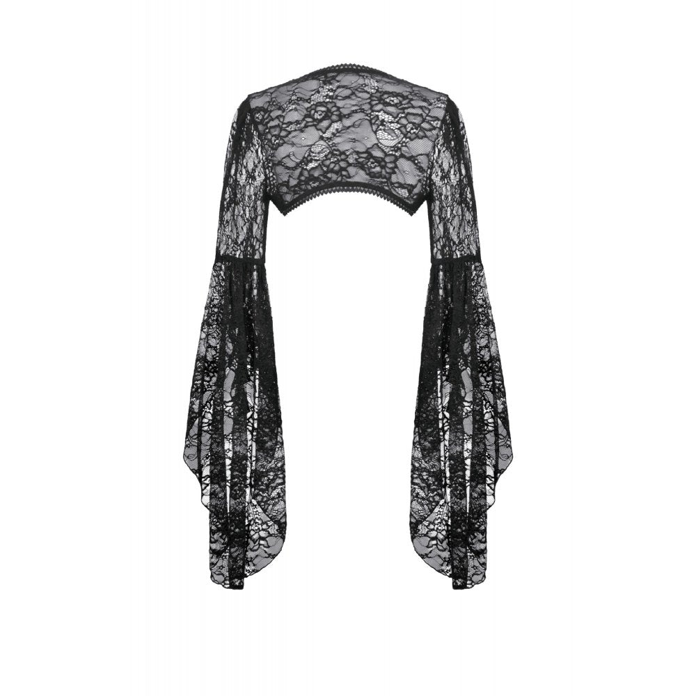 Dark In Love Lilith 3D Lace Bell-Sleeve Cape