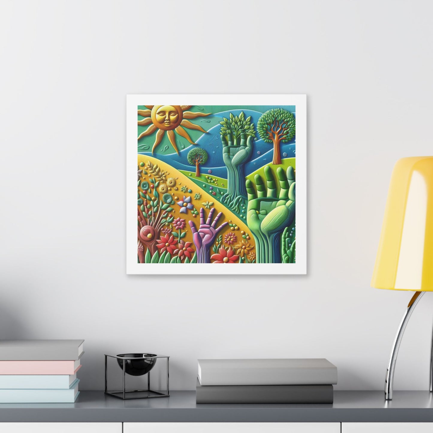 Gaia's Eternal Embrace 'Designed by AI' Canvas Art Print