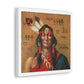 Indian Chief Portrait Illustration, Art Print from the Original on Canvas