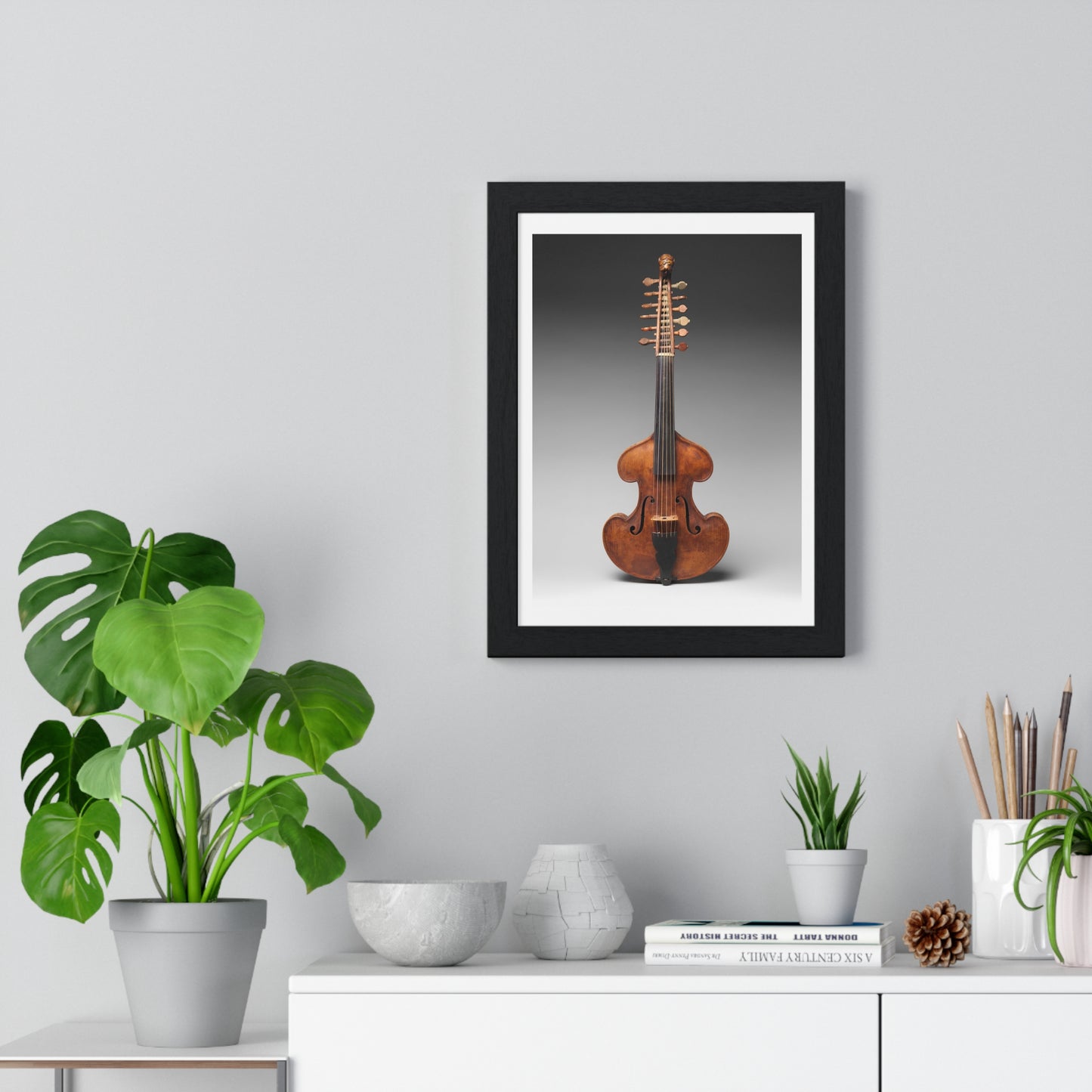 Viola d'Amore, Framed Art Print