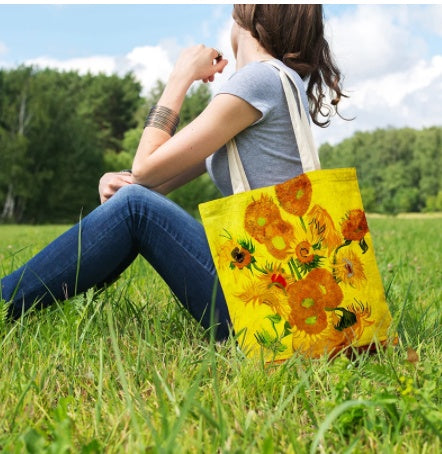 Van Gogh Art Print Impressionist Canvas Tote Bag