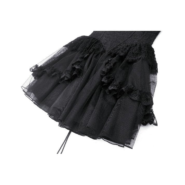 Dark in Love Calantha Tulle and Lace Trim Dress