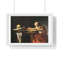 Saint Jerome Writing (1605-1606) by Caravaggio, Large Framed Art Print