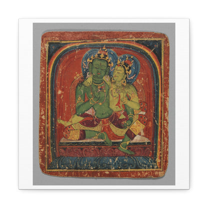 Initiation Card 'Tsakali' Vajrapani (circa 1420), Tibet, Art Print from the Original on Canvas