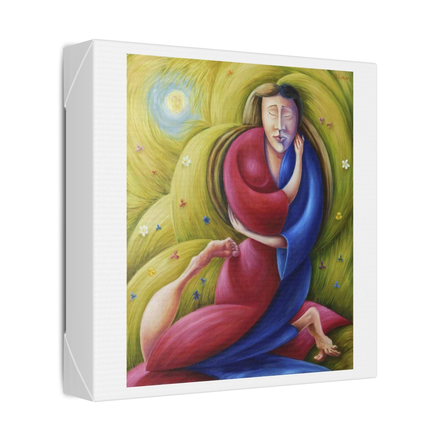 The Eternal Embrace 'Designed by AI' Canvas Art Print