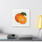 Delicious Orange Tangerine Illustration, Artist Unknown, Art Print on Canvas